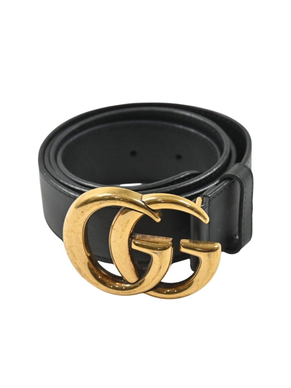 Gucci Double G Buckle Belt 397660 in Black